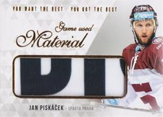 Piskáček Jan 2018 OFS You Want the Best Game Used Material #M-PJ