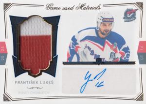 Lukeš František 24-25 GOAL Cards Maxa liga Game Used Material Blue #S-38