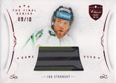 Stránský Jan 2021 OFS The Final Series Game Used Stick Red #STI-STJ