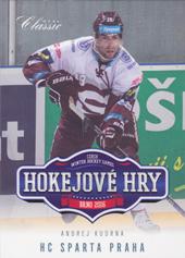 Kudrna Andrej 15-16 OFS Classic Hokejové hry Brno Team Edition #HH-59