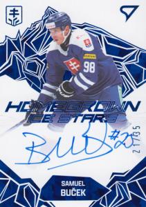 Buček Samuel 2025 Hokejové Slovensko Homegrown Ice Stars Blue Auto #HSS-SB Buček Samuel 2025 Hokejové Slovensko Homegrown Ice Stars Blue Auto #HSS-SB