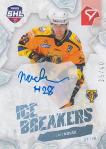 Novák Ivan 23-24 Tipos Extraliga SHL Ice Breakers Auto #IBS-IN