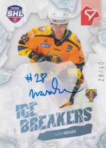 Novák Ivan 23-24 Tipos Extraliga SHL Ice Breakers Auto #IBS-IN