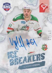 Vybiral Vladimír 23-24 Tipos Extraliga SHL Ice Breakers Auto #IBS-VV