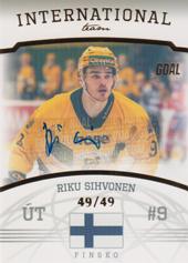 Sihvonen Riku 22-23 GOAL Cards Chance liga International Team Autograph #IT-3