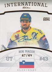 Macuh Rok 22-23 GOAL Cards Chance liga International Team Autograph #IT-5