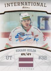 Kulda Edgars 22-23 GOAL Cards Chance liga International Team Autograph #IT-6