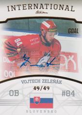 Zeleňák Vojtech 22-23 GOAL Cards Chance liga International Team Autograph #IT-9