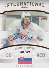 Bučko Martin 22-23 GOAL Cards Chance liga International Team Autograph #IT-11