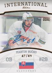 Bučko Martin 22-23 GOAL Cards Chance liga International Team Autograph #IT-11