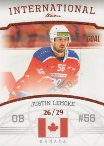 Lemcke Justin 22-23 GOAL Cards Chance liga International Team Parallel #IT-14