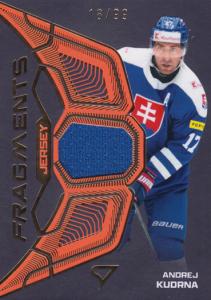 Kudrna Andrej 2025 Hokejové Slovensko Jersey Fragments Level 1 #JF-AK