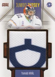 Král Tomáš 22-23 GOAL Cards Chance liga Jumbo Jersey #J-29