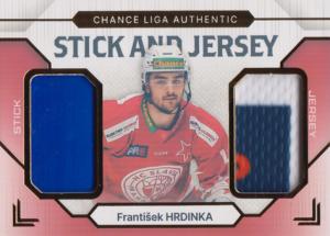 Hrdinka František 23-24 GOAL Cards Chance liga Stick and Jersey Gold #SJ-14