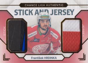 Hrdinka František 23-24 GOAL Cards Chance liga Stick and Jersey Gold #SJ-14