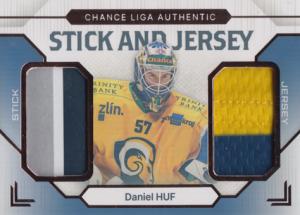 Huf Daniel 23-24 GOAL Cards Chance liga Stick and Jersey Bronze #SJ-1