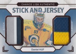 Huf Daniel 23-24 GOAL Cards Chance liga Stick and Jersey Bronze #SJ-1