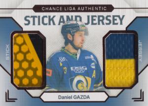 Gazda Daniel 23-24 GOAL Cards Chance liga Stick and Jersey Bronze #SJ-2