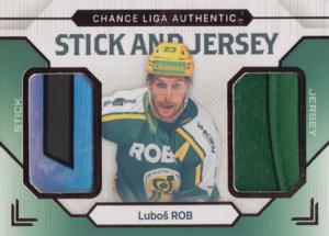 Rob Luboš 23-24 GOAL Cards Chance liga Stick and Jersey Bronze #SJ-4