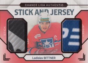 Bittner Ladislav 23-24 GOAL Cards Chance liga Stick and Jersey Bronze #SJ-5