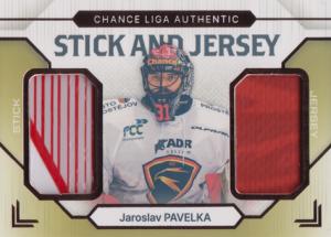 Pavelka Jaroslav 23-24 GOAL Cards Chance liga Stick and Jersey Bronze #SJ-6