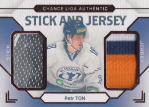 Ton Petr 23-24 GOAL Cards Chance liga Stick and Jersey Bronze #SJ-8