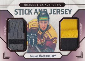 Čachotský Tomáš 23-24 GOAL Cards Chance liga Stick and Jersey Bronze #SJ-9