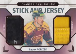 Pořízek Radek 23-24 GOAL Cards Chance liga Stick and Jersey Bronze #SJ-10