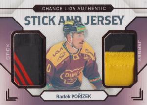 Pořízek Radek 23-24 GOAL Cards Chance liga Stick and Jersey Bronze #SJ-10