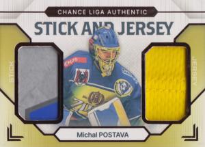 Postava Michal 23-24 GOAL Cards Chance liga Stick and Jersey Bronze #SJ-11