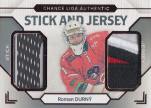 Durný Roman 23-24 GOAL Cards Chance liga Stick and Jersey Bronze #SJ-17