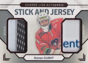 Durný Roman 23-24 GOAL Cards Chance liga Stick and Jersey Bronze #SJ-17