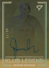 Dostálek Richard 20-21 Fortuna Liga Klub Legend Auto Limited #KL1