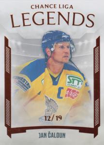 Čaloun Jan 23-24 GOAL Cards Chance liga Legends Parallel #LL-CAJ