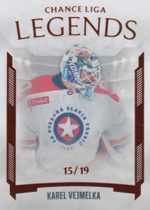 Vejmelka Karel 23-24 GOAL Cards Chance liga Legends Parallel #LL-VEK