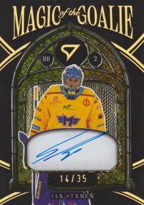 Strmeň Jan 25-26 Tipsport Extraliga Magic of the Goalie Gold Auto #MGS-JS