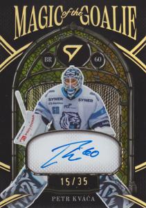 Kváča Petr 25-26 Tipsport Extraliga Magic of the Goalie Gold Auto #MGS-PK
