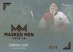 Šorf Dominik 18-19 OFS Chance liga Masked Men Gold Rainbow #MM09