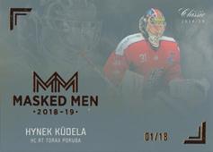 Kůdela Hynek 18-19 OFS Chance liga Masked Men Gold Rainbow #MM31