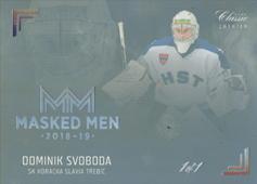 Svoboda Dominik 18-19 OFS Chance liga Masked Men Platinum Rainbow #MM19