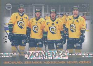 Salmio Paukku Salonen Keränen 23-24 GOAL Cards Chance liga Moments Neon #MOM-04