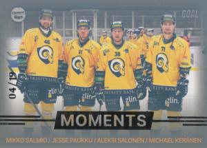 Salmio Paukku Salonen Keränen 23-24 GOAL Cards Chance liga Moments Silver #MOM-04