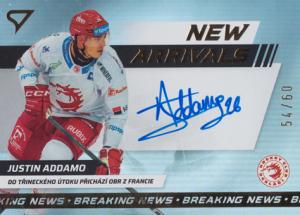 Addamo Justin 24-25 Tipsport Extraliga New Arrivals Auto #NAS-JA