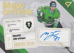 Järvinen Matti 23-24 Tipsport Extraliga New Arrivals Auto #NAS-MJ