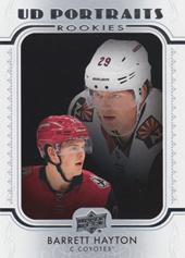 Hayton Barrett 19-20 Upper Deck UD Portraits Rookies #R-88