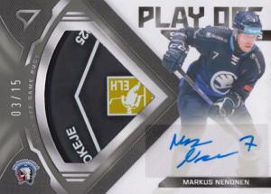 Nenonen Markus 2025 Tipsport ELH Play Off Play Off Shards Auto Puck #PS-MN
