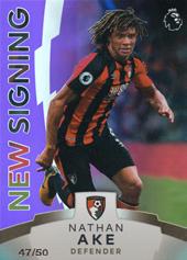 Aké Nathan 17-18 Topps Premier League Platinum New Signing Purple #141