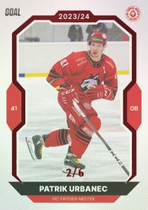 Urbanec Patrik 23-24 GOAL Cards Chance liga Red #119