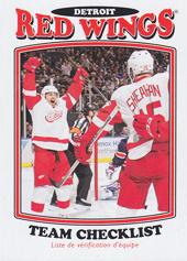 Detroit 16-17 O-Pee-Chee Team Checklist Retro #626