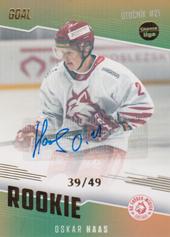 Haas Oskar 22-23 GOAL Cards Chance liga Rookie Autograph #RO-15